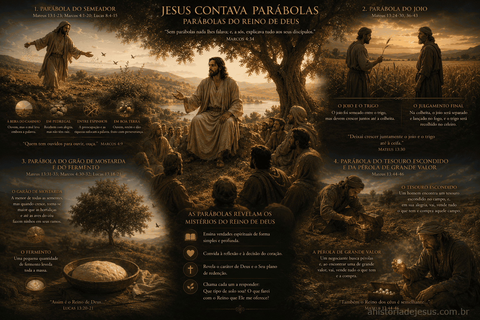 Jesus contando parábolas