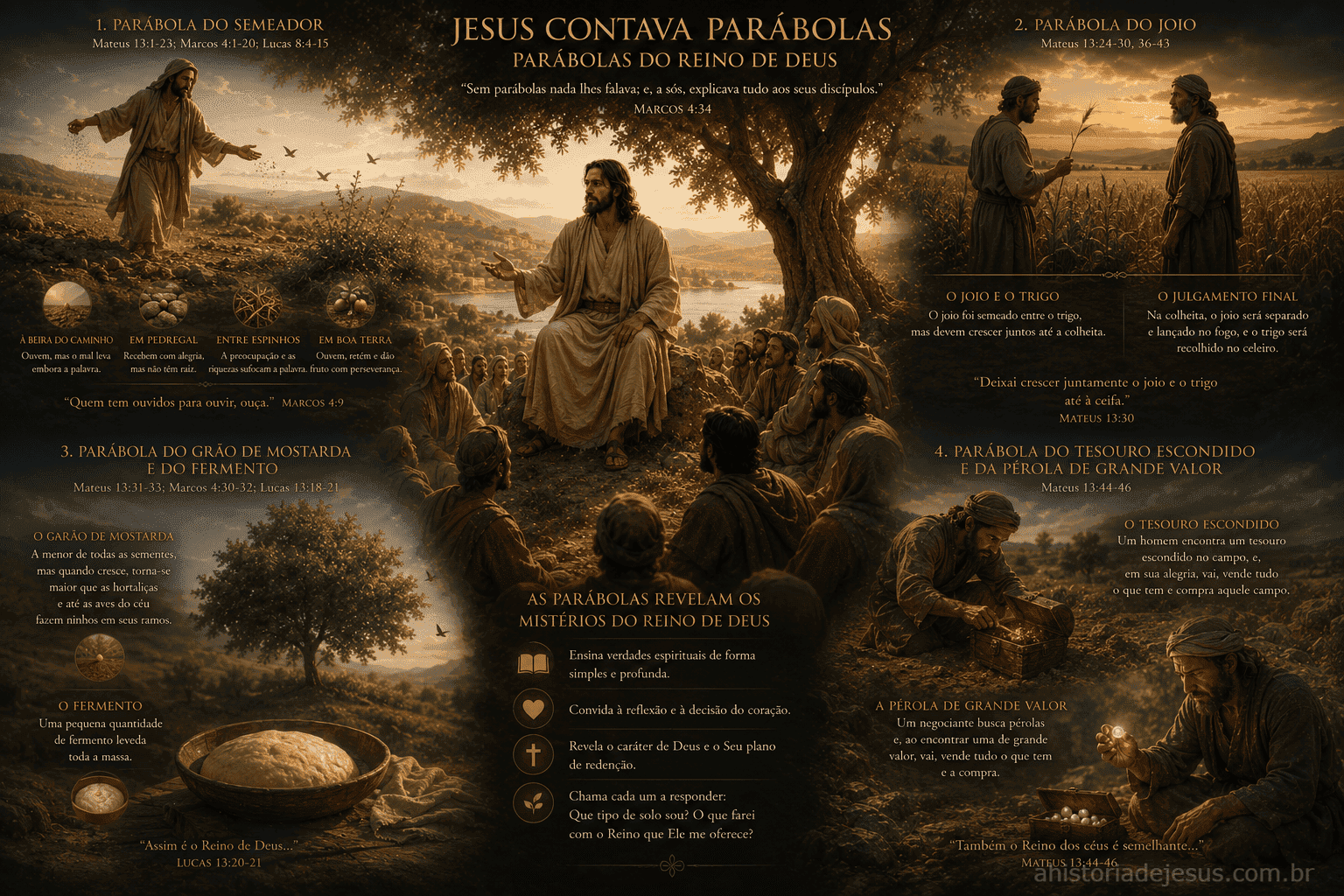Jesus contando parábolas