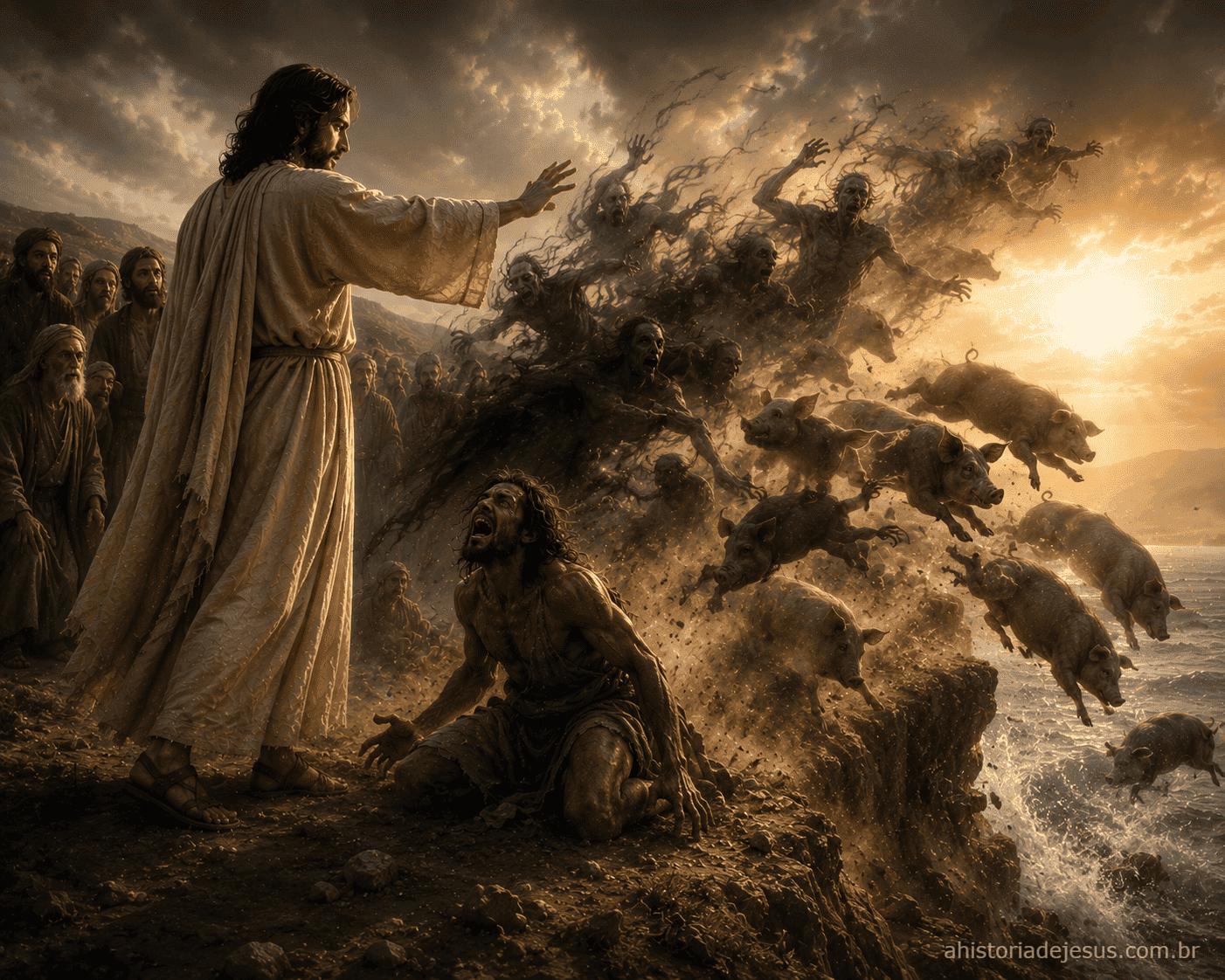 Jesus expulsando demônios