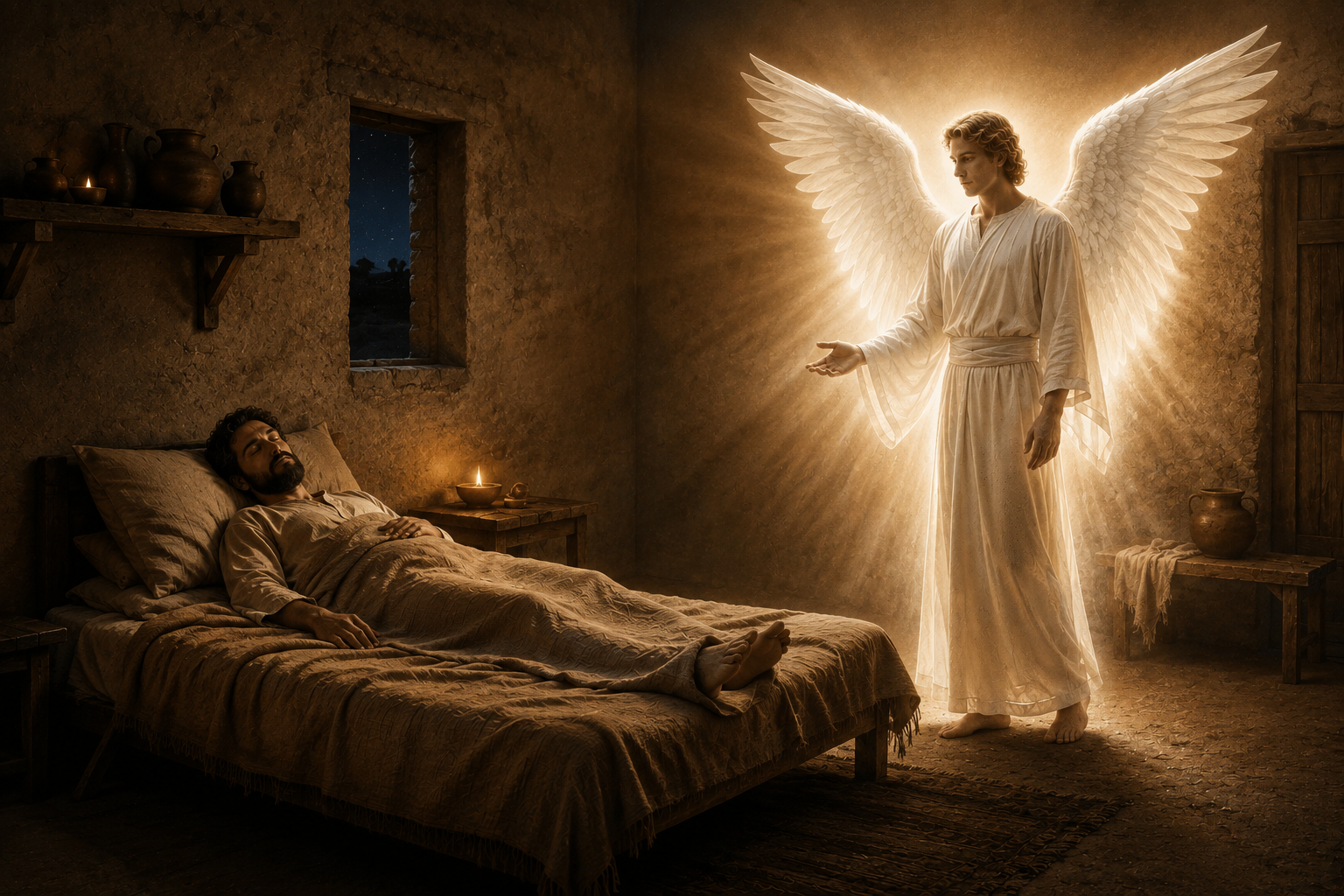 Anjo aparece a José em sonho