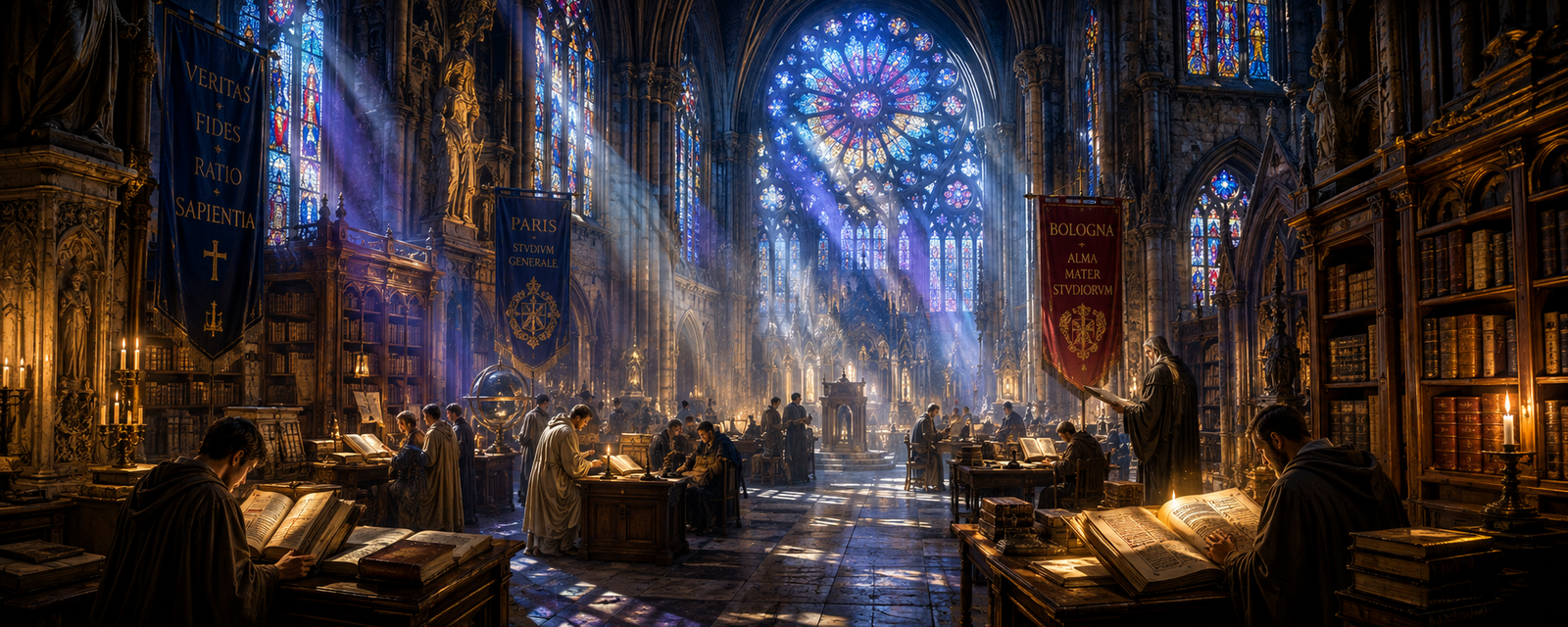 Abertura: A Luz da Revelação, a Catedral Gótica e o Nascimento das Universidades Medievais