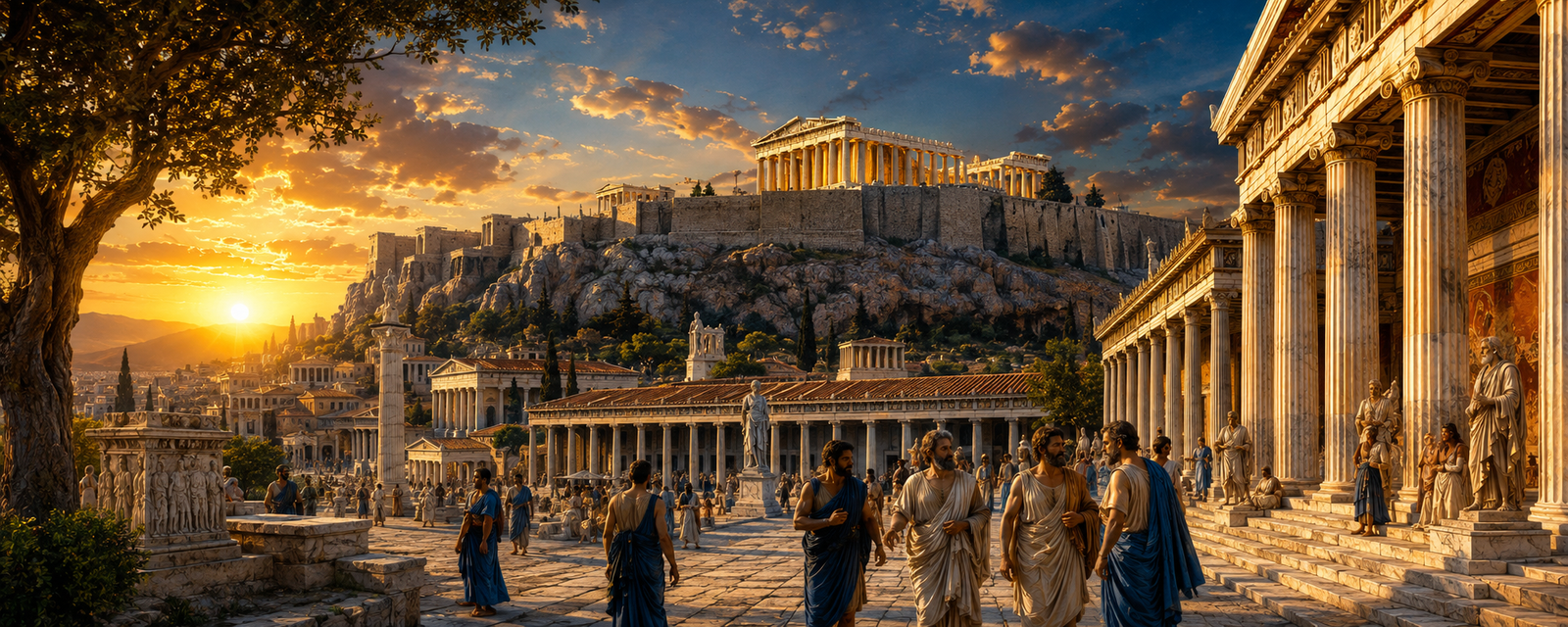 Abertura: O Apogeu da Filosofia Clássica em Atenas e o Debate na Ágora
